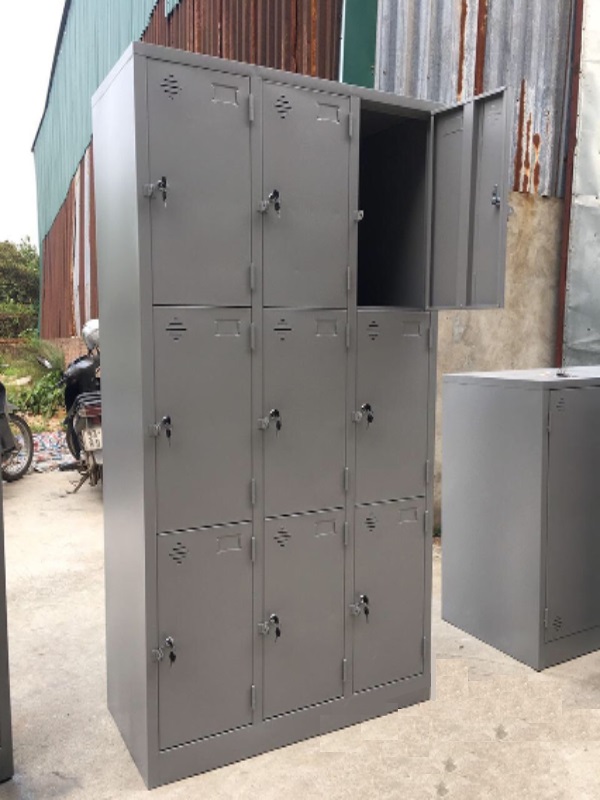 Tủ locker hàn liền 9 ngăn